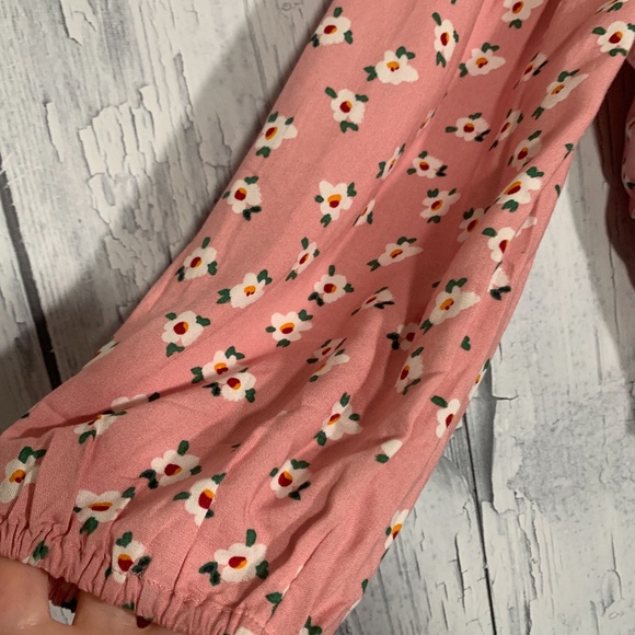 Charlotte Bridgeman Floral Pink Crop Top Sz L NWT - Picture 11 of 16